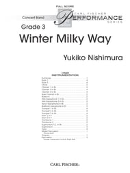 Winter Milky Way band score cover